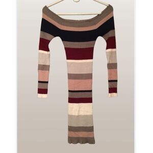 Knitted long sleeve dress